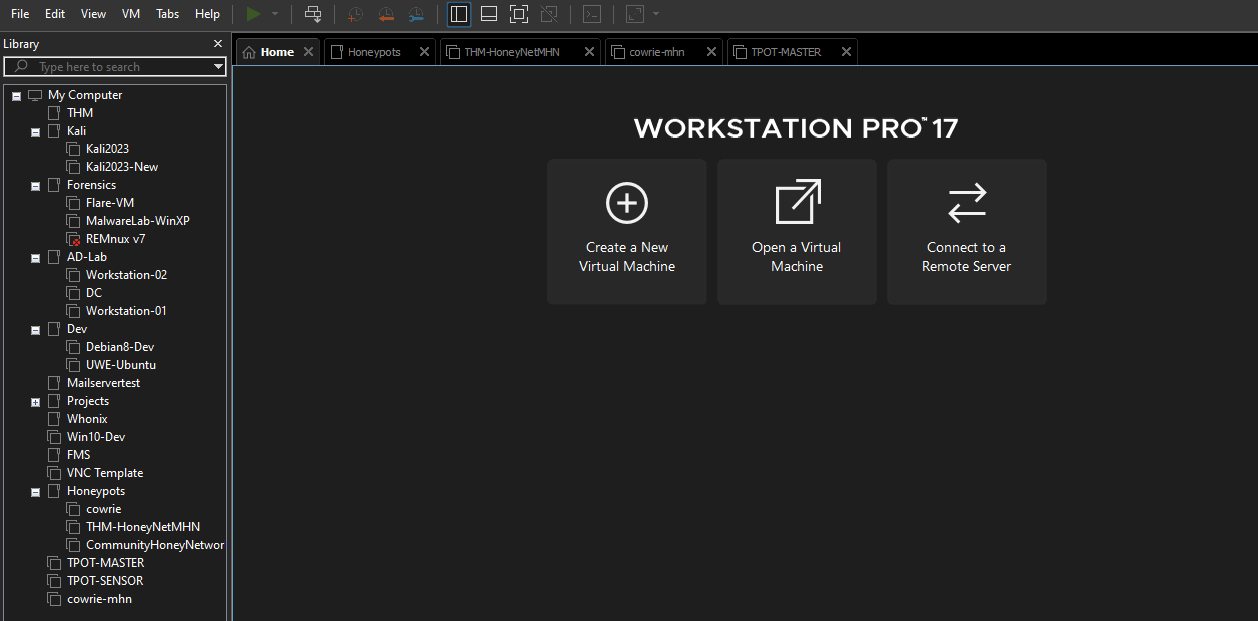 A picture of the Workstation UI