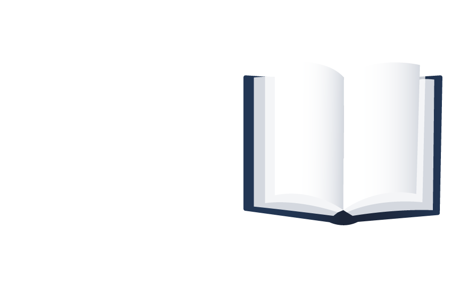 an open book.