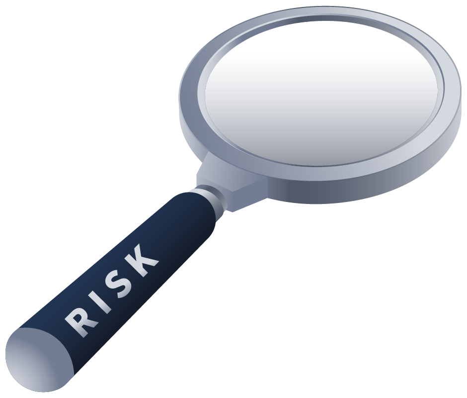 Inspection glass of risk