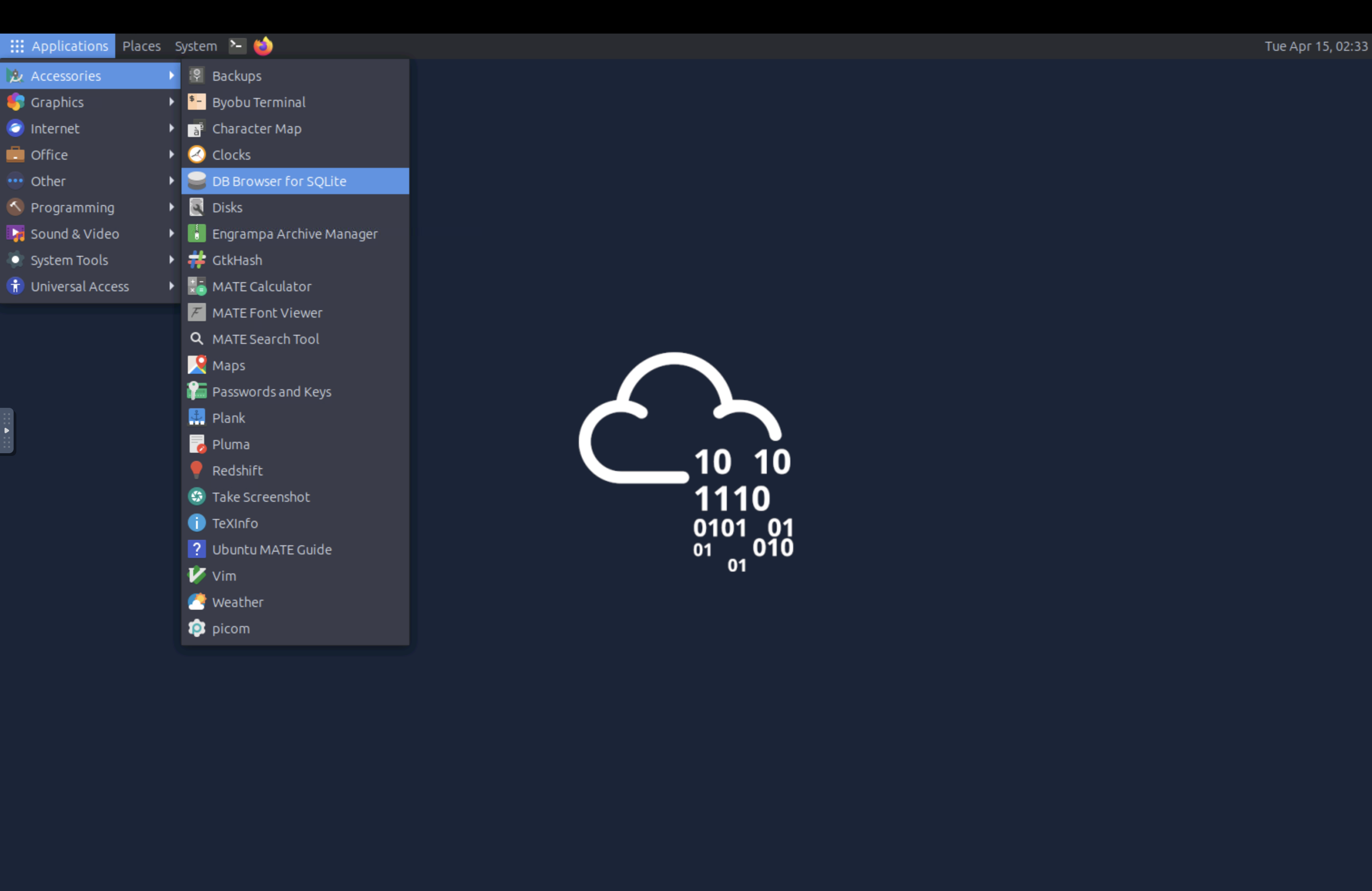 Navigating to DB Browser