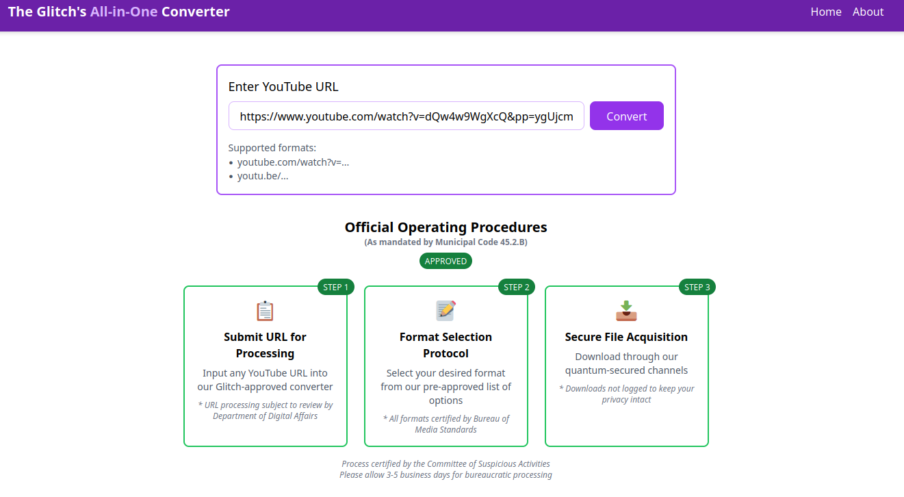 A screenshot of the website.