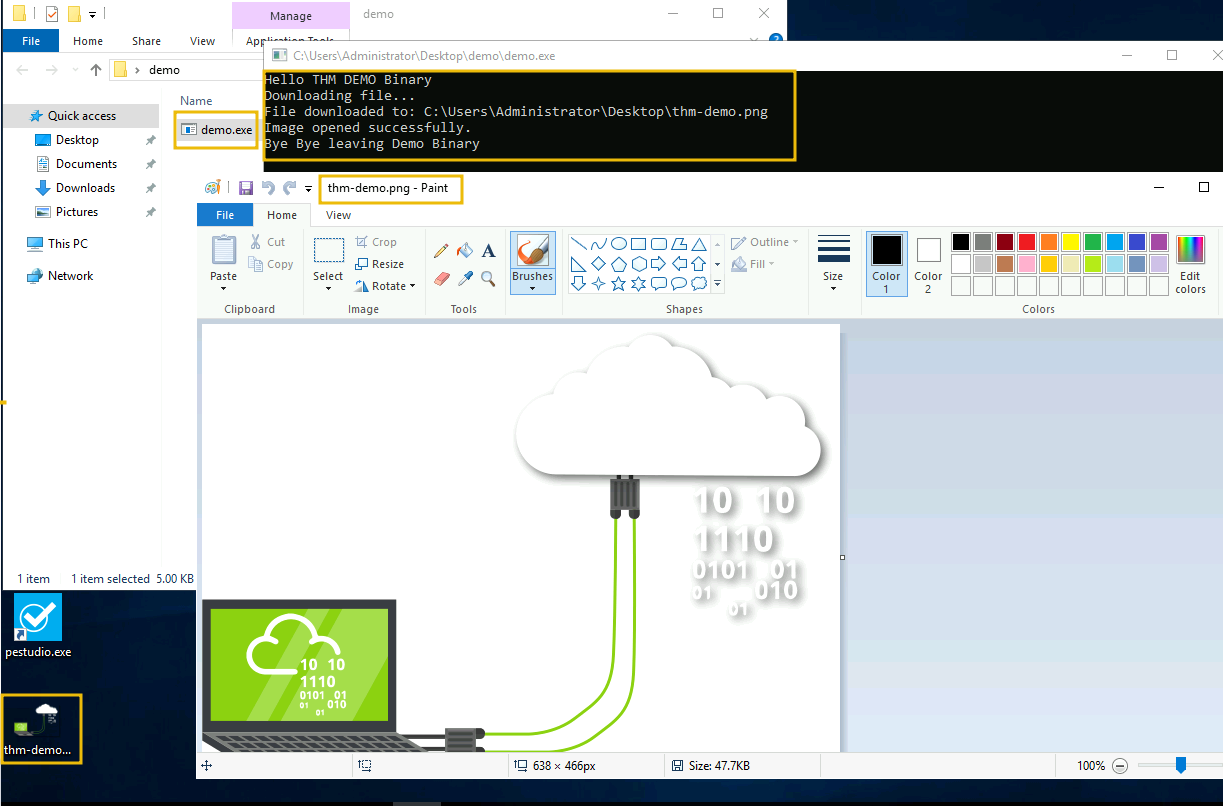 Opening file in Paint