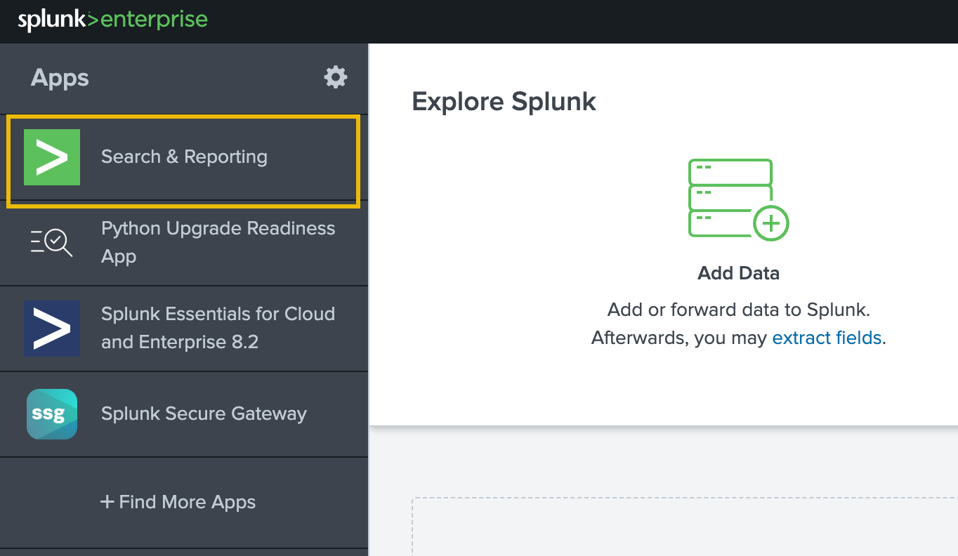 Splunk Interface