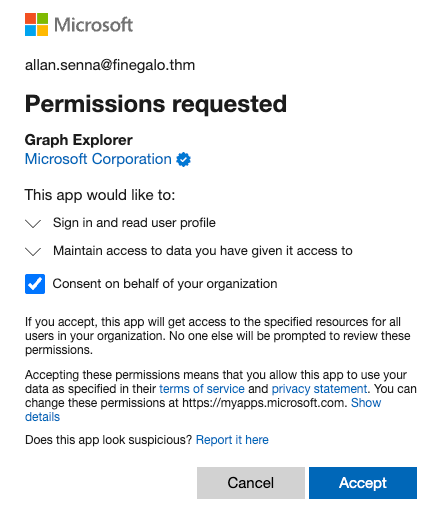 Screenshot of OAuth consent screen.